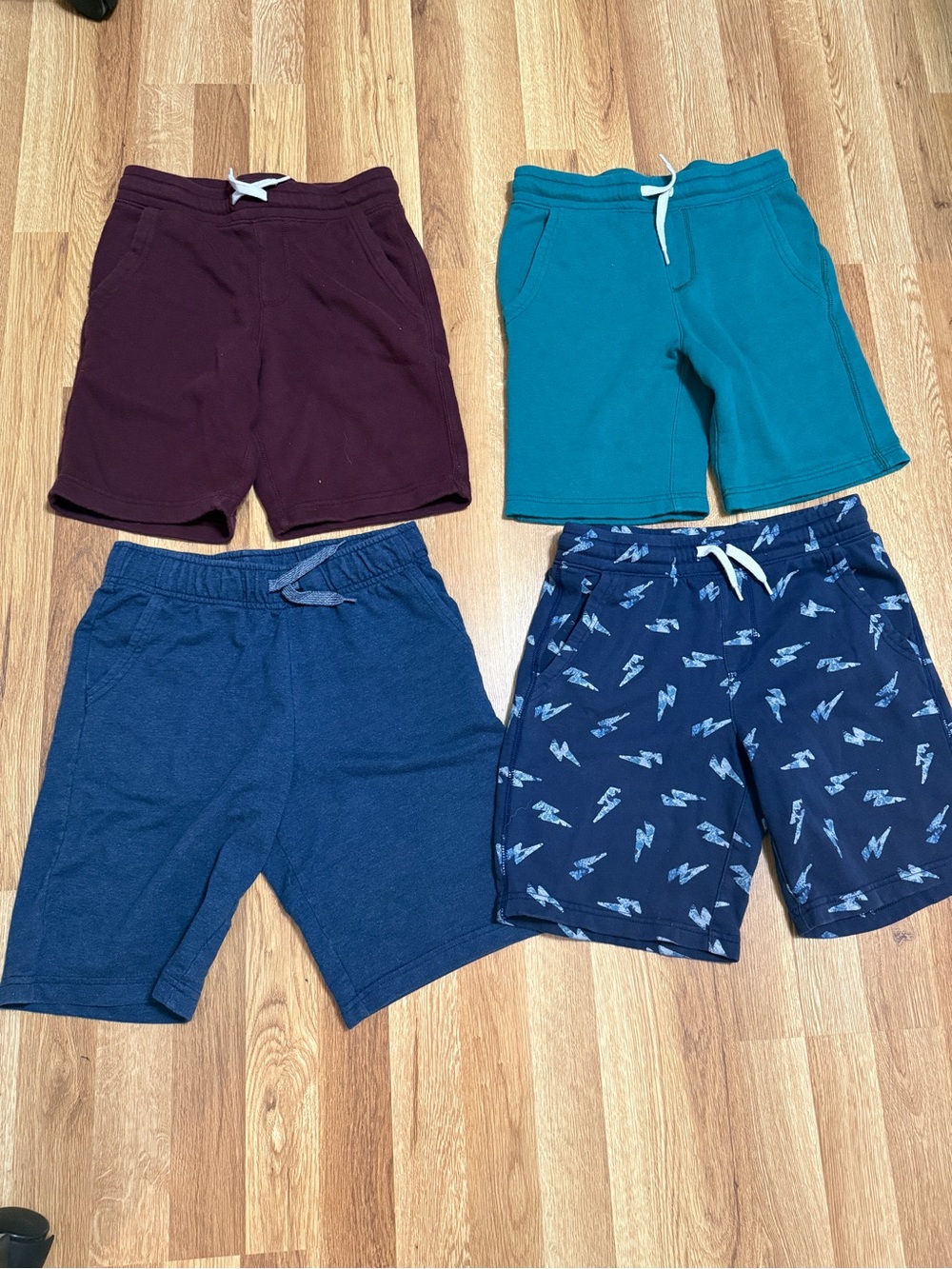 Old Navy Kids Pull-On Shorts Set — Burgundy, Teal, Navy, Printed Navy